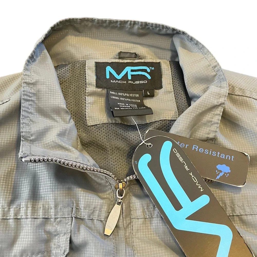 NWT Mack Russo Grey Utility Jacket | Men's L